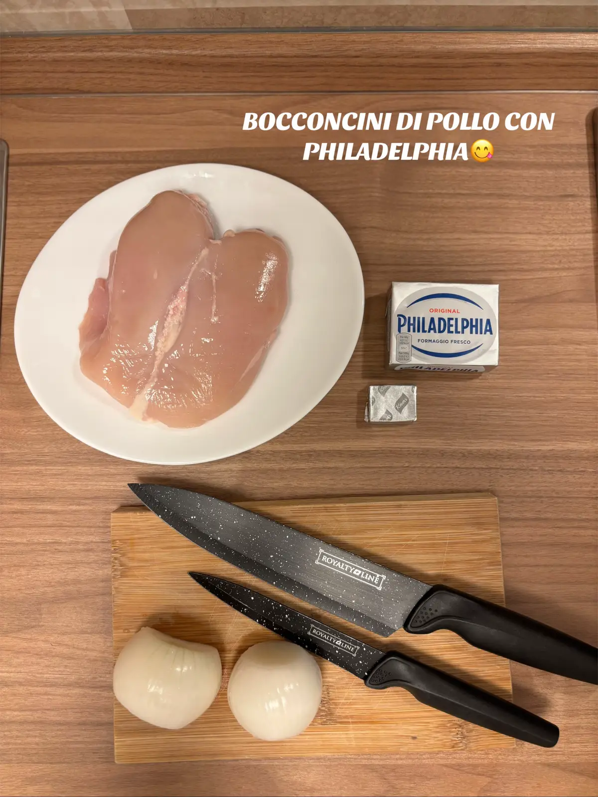 -Petto di pollo  -Philadelphia -Cipolla bianca -Dado #cook#cuciniamoinsieme#foryoupage❤️❤️#buonacena#perte