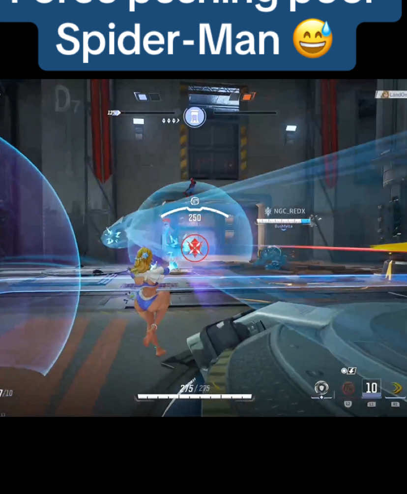 We captured point and was learning the emote and we send spidey flying 😅🤣 #CapCut #fyp #fypシ #twitch #marvelrivals 