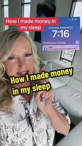 How I made money in my sleep. #makemoneyonline #mompreneur #passiveincomeonline #MomsofTikTok 