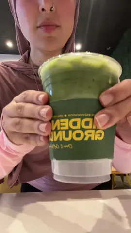 @Hidden Grounds Coffee the taro matcha is so good and my level of sweetness