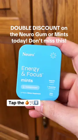 Pick the gum or mints and add to your cart to activate the flash sale and free shipping! Don’t miss this, sale ends tonight! #neuro #neurogum #neuromints #energyboost #tiktokmademebuyit 