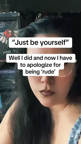 They say “just be yourself” and then when you do, they get mad at you now I have to apologize. Oh well 😂 #creatorsearchinsights #bookish #life #react #real