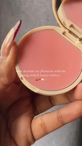 swiitch beauty stickers & pop socket that i won in the claw machine 🤭🍒☁️❤️‍🔥✨ @swiitchbeauty  #asmrsounds #asmr #swiitchbeauty #asmrvideo #aesthetic 