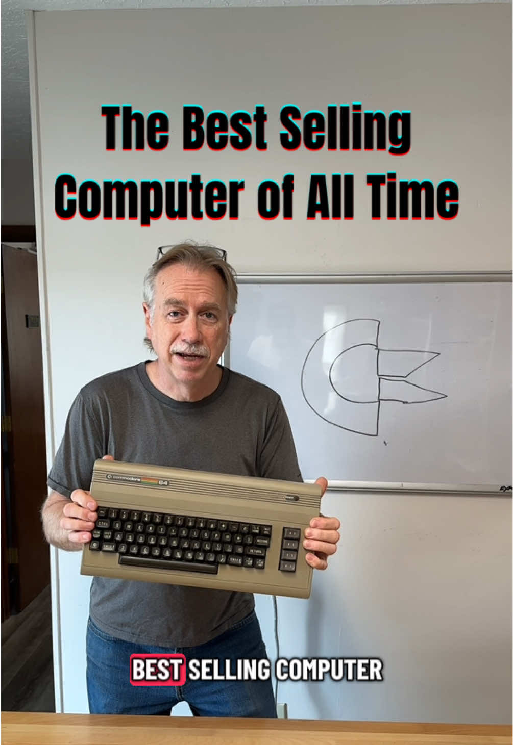 The Commodore 64 holds the Guinness Book of World Records for the best selling computer of all time. It was released in 1982 with a price tag of around $595.  The “64” refers to the 64 KB of RAM and it had a MOS Technology 6510 CPU running at 1 MHz.  It had VIC-II graphics chip and was capable of sprites and smooth scrolling… making it great for gamers. Programs and games came on a 5 1/4 floppy disk.  This is widely regarded as the best-selling home computer of all time, with sales estimates of 12-17 million. It had a huge software library, especially video games, educational programs and productivity software.  The C64 played a huge role in making personal computer accessible to the masses. As a little Easter egg, we booted up Star Trek The Computer Game (Trek 64). The sound of the Enterprise beeping and taking off is true nostalgia. . . . . . #commodore64 #commodore #retrocomputer #retrogaming #gamingcomputer 