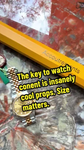 Trying to scale down our props to be closer in size to the watches.  #watch #rolex #fypシ゚viral #fypシ  @John Buckley 
