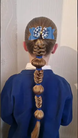 Pretty ponytail 💖 school hair ideas 🥰 #stepbystep #hairstyles #schoolhair #fishtailbraid 