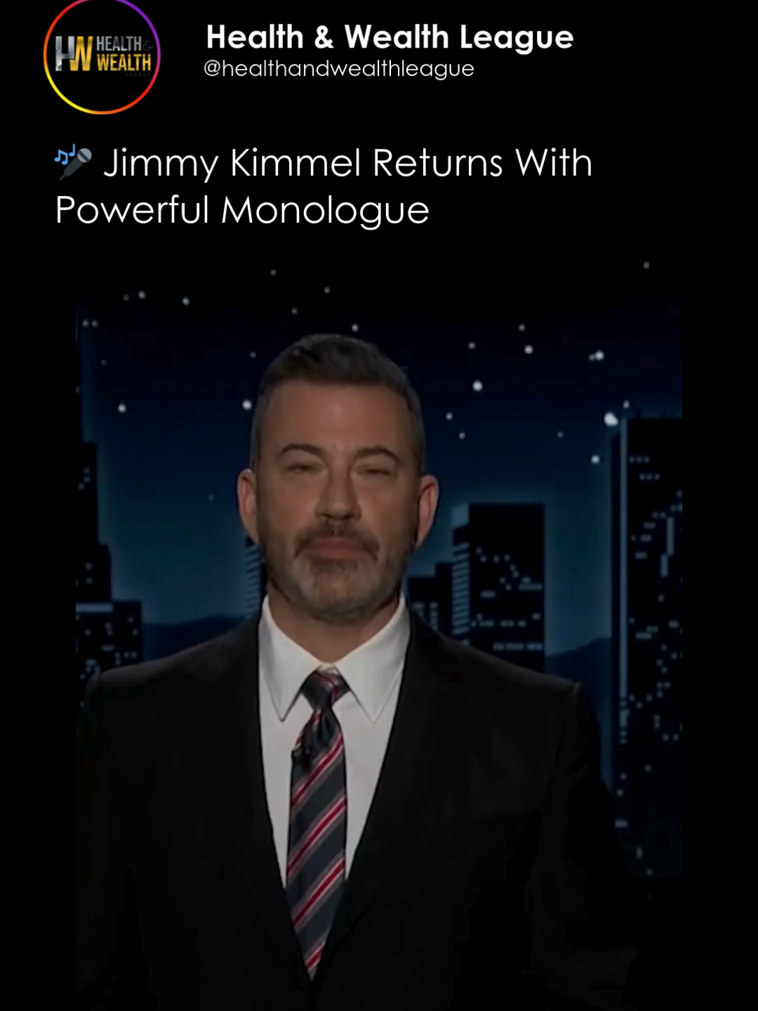 Jimmy Kimmel is BACK on late-night — and he didn’t hold back. In his return, he delivered a fiery monologue defending free speech and slamming what he called “anti-American attacks” on expression. 🇺🇸🔥 Love him or hate him, free speech is at the heart of democracy. 💬 Comment FREE SPEECH if you believe every voice matters 👇 #JimmyKimmel #FreeSpeech #LateNightTV #BreakingNews #AmericaFirst