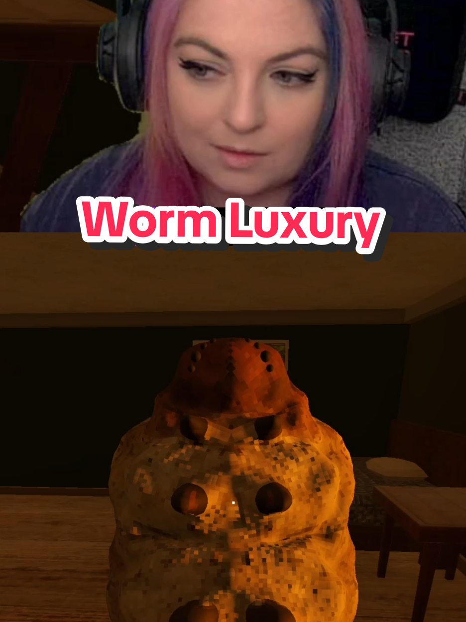 Damn worm making me sleep on the couch 😂 Game: Petsitting #twitchtok #gaming #gamertok #GamerGirl #egirl 