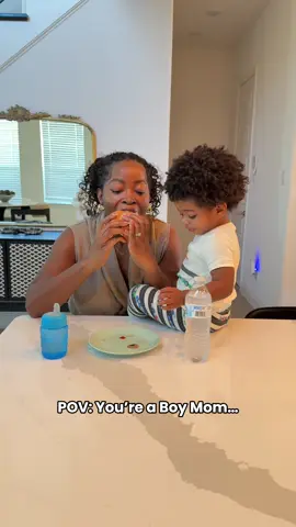 Being a mom means what’s yours is there’s I guess 😆Baby boy doesn’t let me have NOTHING 🥴 #MomsofTikTok #babiesoftiktok #boymom 