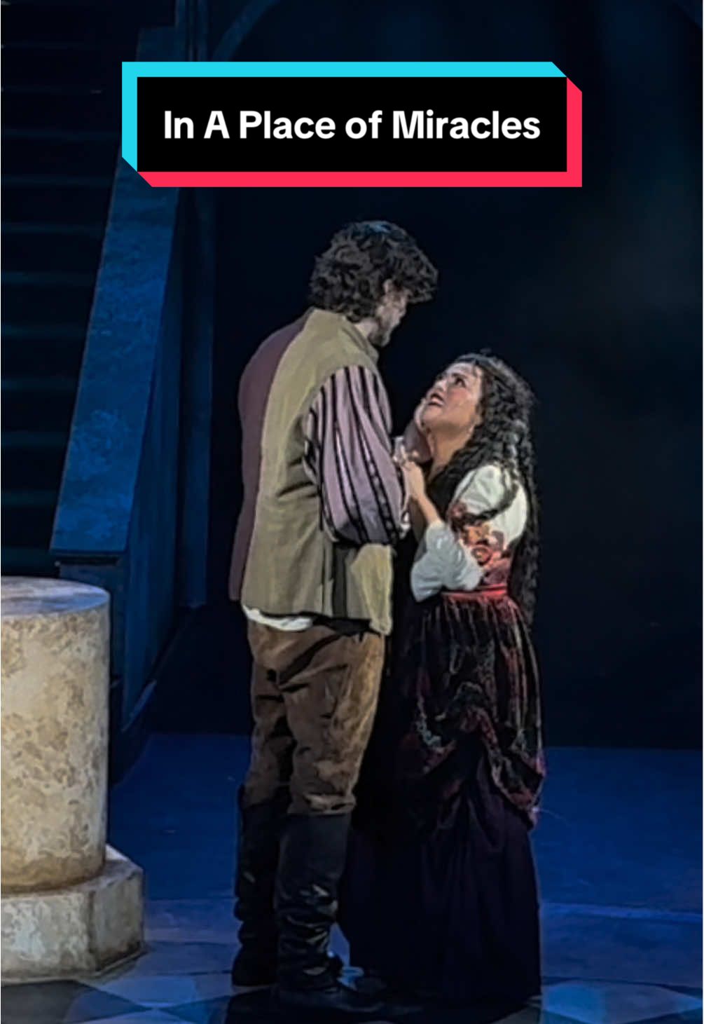 Cue all the comments about the height difference #hunchbackofnotredame #musicaltheatre #esmeralda #westvalley #pheobus @thebiblicalathiest 