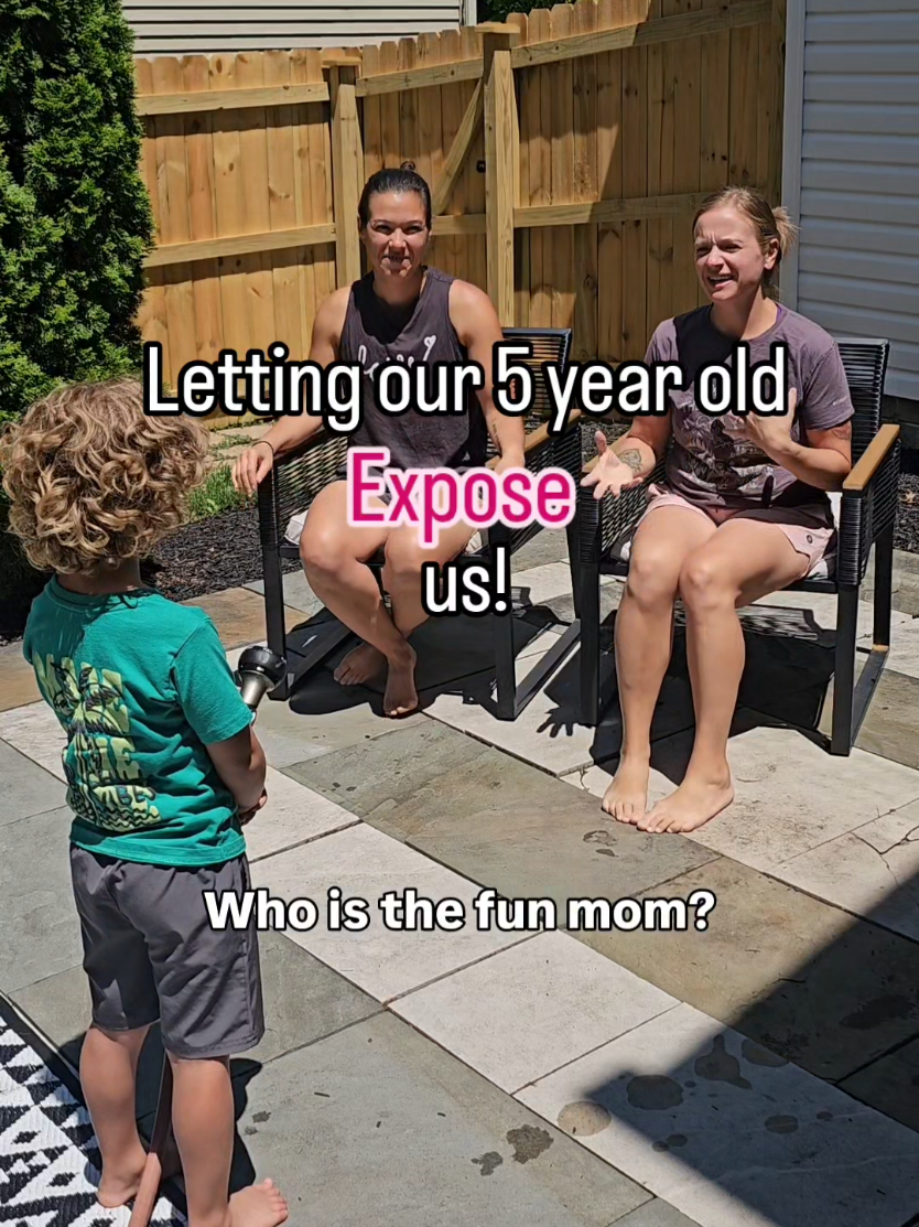 letting our 5 year old expose us! we asked questions and he answered... with the hose! 🤪🤪 #lgbt #wlw #2moms  #lgbtq #wifeandwife 