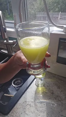 Water Wednesday 💧 I’ve shown you plenty of times how I use 11.5 pH water to clean my fruits and veggies… but here’s another visual to really show you why. Tap water just lets the oil sit on top. 11.5? It breaks it down instantly. This is why I trust it every day to strip pesticides, herbicides, and wax off my food before it hits my plate. #WaterWednesday #LivingWater #HealthyChoices #CleanEating