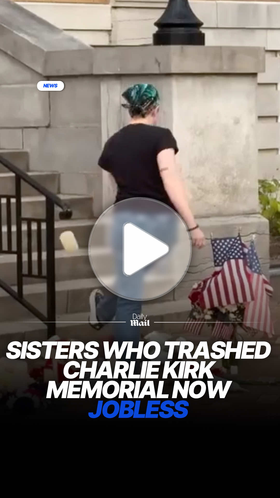 Two sisters accused of trashing a Charlie Kirk memorial in Arkansas said they have been harassed and fired from their jobs as they asked for cash for their legal defense. Kerri Rollo, 23, and Kaylee Rollo, 22, were arrested last week in Bentonville, near the border with Missouri, and charged with vandalizing a makeshift Kirk memorial outside the Benton County Courthouse. The sisters have now started a GoFundMe with a goal of $18,000, which they titled: 'FIGHT AGAINST F4CISM HELP PAY FOR OUR LEGAL FEES.' So far they've raised over $14,000. Read more at DailyMail. #news #charliekirk #politics 