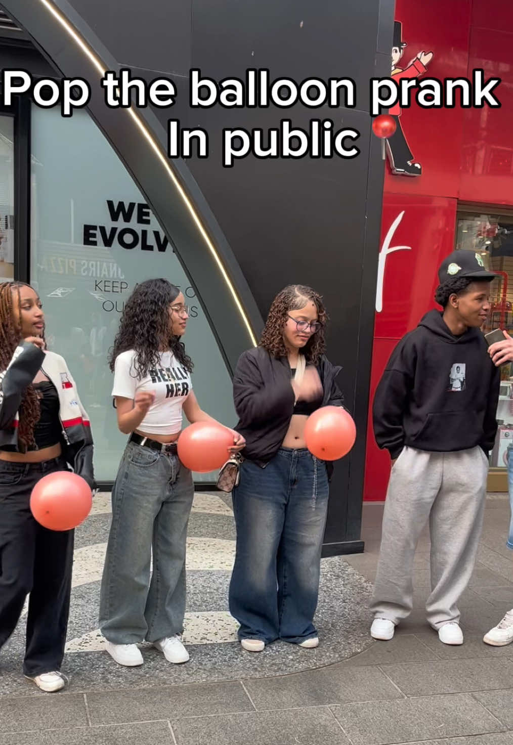 Bro did NOT care!! #poptheballoon #funny #prank