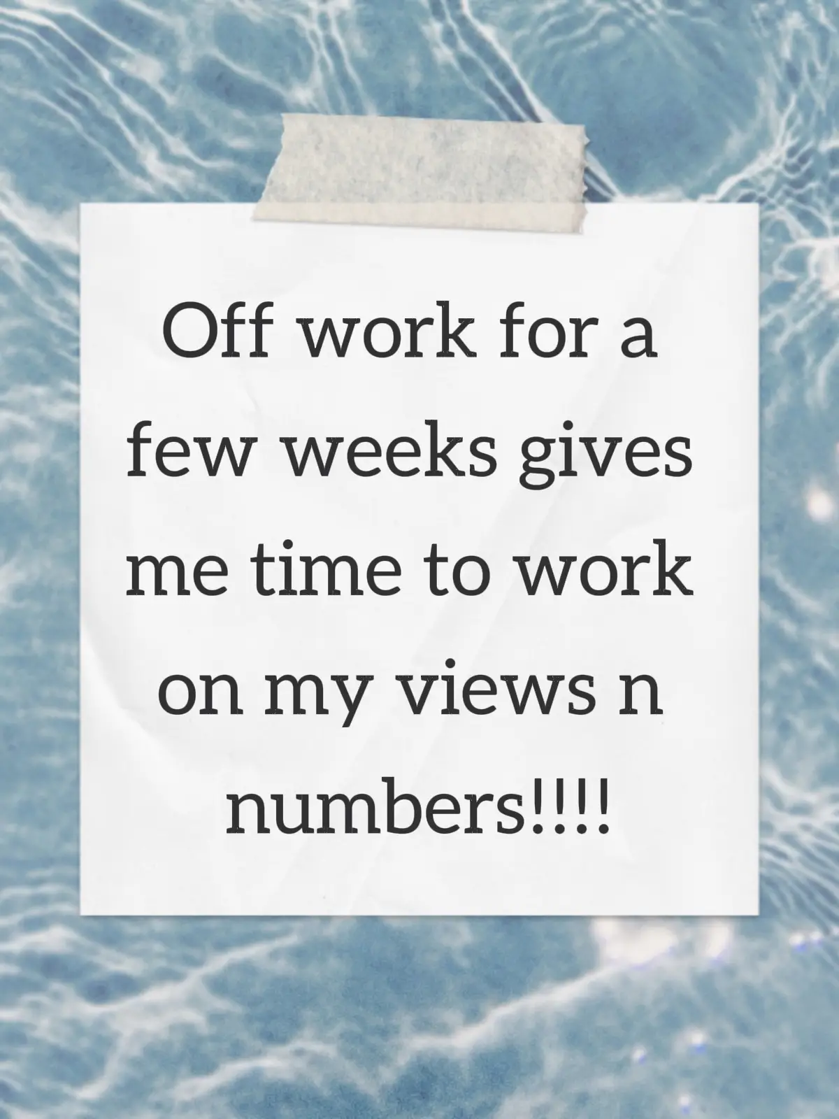 Let's make the best of it 