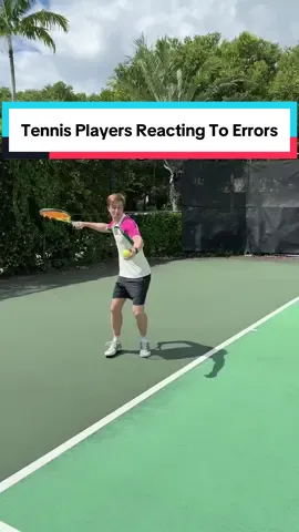 Different Tennis Players Reacting to Errors #tennis #tenis #comedy #viral 