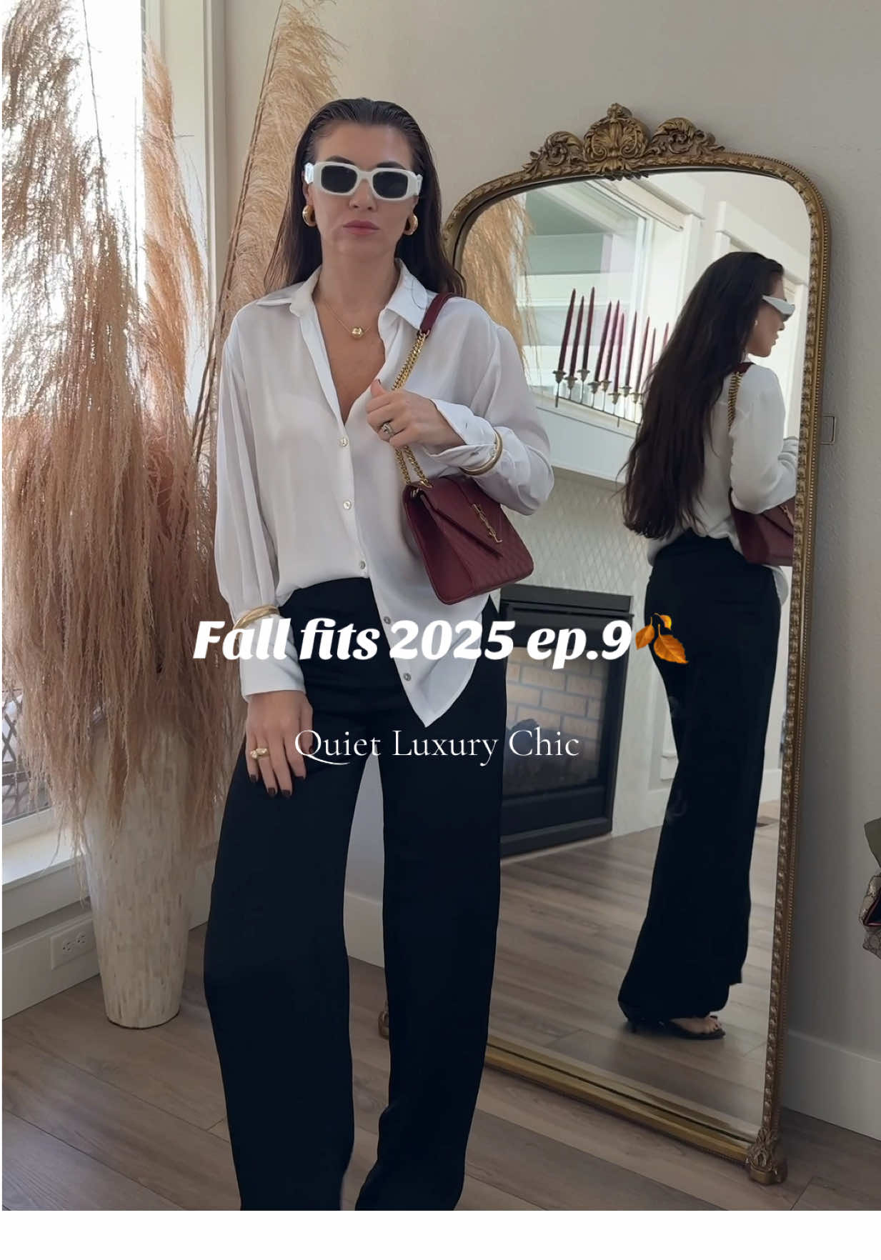 Ep.9 of 30 days of fall outfits🍂 Old money vibe outfit 🖤 #FallFits2025 #falloutfits #fallfashion #outfitinspo  #ChicOutfit