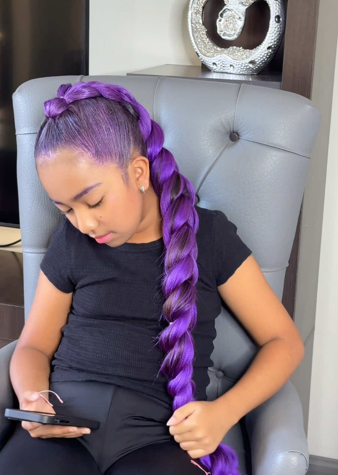 Las trenzas en tendencia 🔥🔥 #trenzas #braids #hairstyle #rumi #kanekalon 