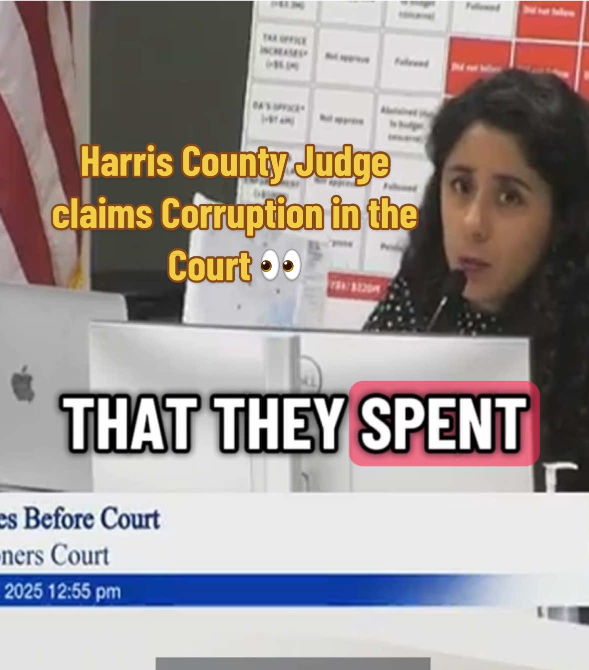 Harris County Judge claims Corruption in the Court! 👀 Who is guilty?  #corruptgovernment #problems #money #drama #waitforit 