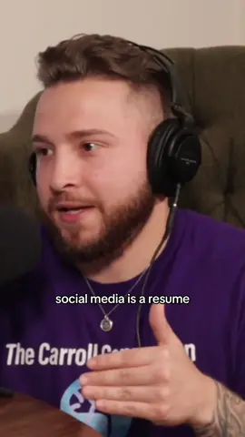 Social media is a resume🎙️ #podcast #podcastsoftiktok #MentalHealth #resume #socialmedia 
