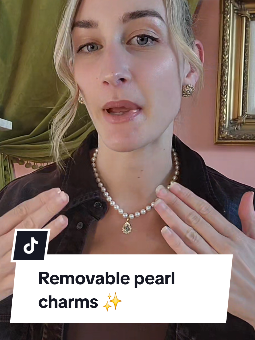 We have different removable charms options to elevate your pearls , which one would you wear the most?  #customnecklace #pearlnecklace #finejewellery #gemstones #nycfashion 