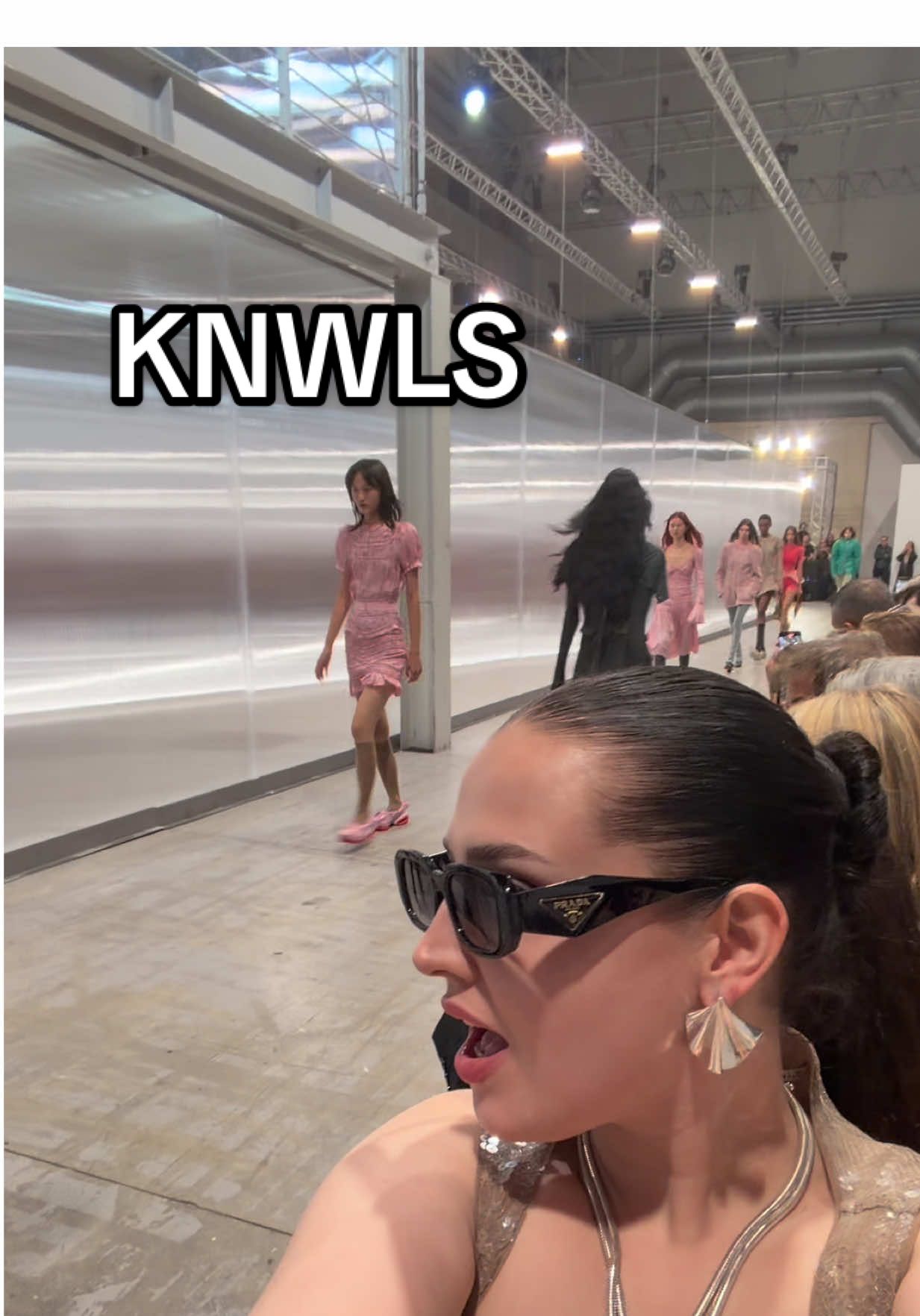 First row at the KNWLS show in milan @KNWLSLONDON @FASHION DESIGN INSTITUT #knwls #milan #fashionweek #mfw23 