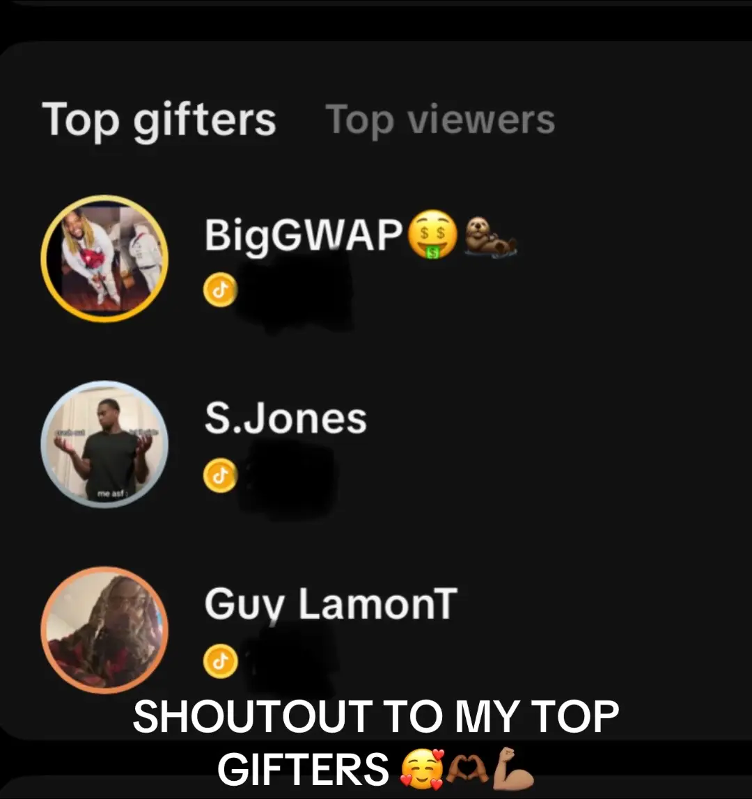 Shoutout to my mutuals that make it worth it 🤗🙌🏽 I love ALLLLL my gifters these are my top 3 ✨🔥 @BigGWAP🤑🦦 ✨ @S.Jones ✨ @Guy LamonT 🫡