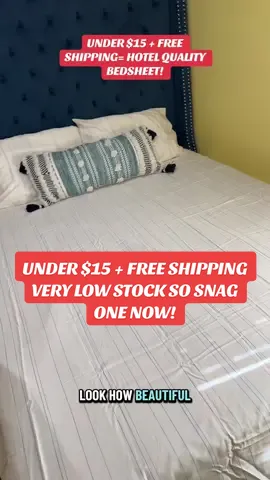 Hotel quality bedsheets for fraction of the cost plus free shipping. @Bullseye Deals got us all covered! #bed #bedsheets #homedecor #tiktokshop #fyp 
