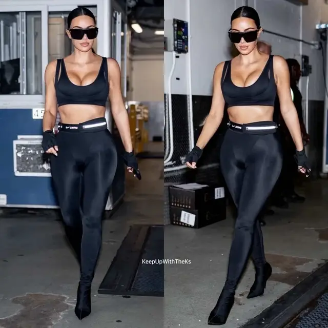 @Kim Kardashian out for dinner at Serendipity 3 in #NYC on Tuesday. (9/23/25) You can shop Kim’s look from her #NikeSkims collection launching September 26 at 7am PT at Nike.com, skims.com, and select Nike and SKIMS retail locations.  #KimKardashian #fyp #fy 