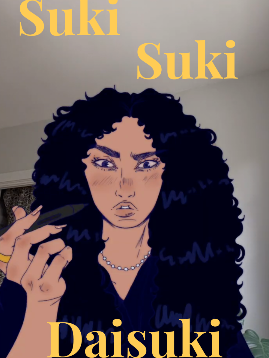 Idk how to animate (still learning) but really wanted to hop on that trend!  . . . . . . . #artistsoftiktok  #fyp #arttrend #sukisukidaisuki #digitalartist 