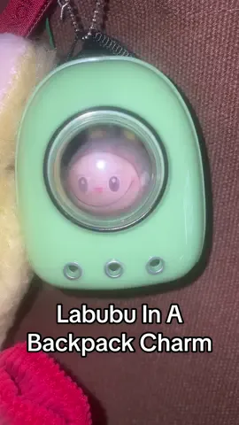 This Labubu pet in a backpack charm is available for now. They’ll be snatched up soon, I’m sure! #labubus #labubuthemonsters #labububigintoenergy #labubucharm 