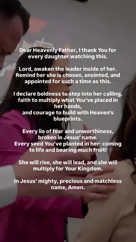 This is a prayer for every Kingdom woman rising in this hour! You’ve been called to lead. You’ve been chosen to multiply. You’ve been anointed to build! Receive this prayer, declare it over yourself, and step boldly into the assignment on your life. Ready to multiply with power + authority? I created a FREE resource just for you: Scripture Legacy Declarations-bold truths straight from the Word to activate your assignment and leave a Kingdom legacy!!  Speak them daily. Watch what God builds through you. Grab yours FREE: comment “LEGACY” to get it!