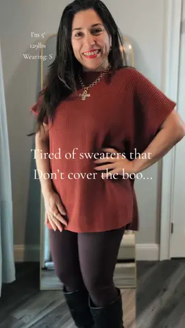 This one’s longer in the back for perfect coverage! #OOTD #fashion #sweaterweather #sweater #oversized @SHEWIN 