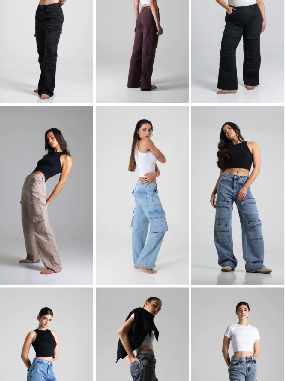 Todo o estilo e modernidade da calça cargo! #SawaryJeans #FashionTok #Jeans #CalcaCargo #feminino 