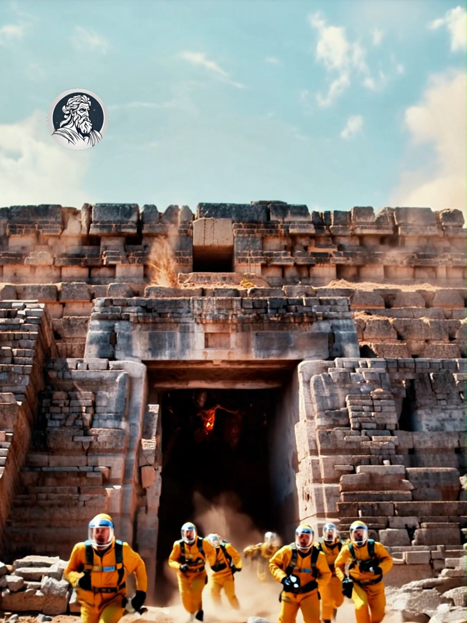 HOW THE PYRAMIDS WERE MADE #cadamitologia #fyp #giants #desert #ai #egypt #pyramids #alien