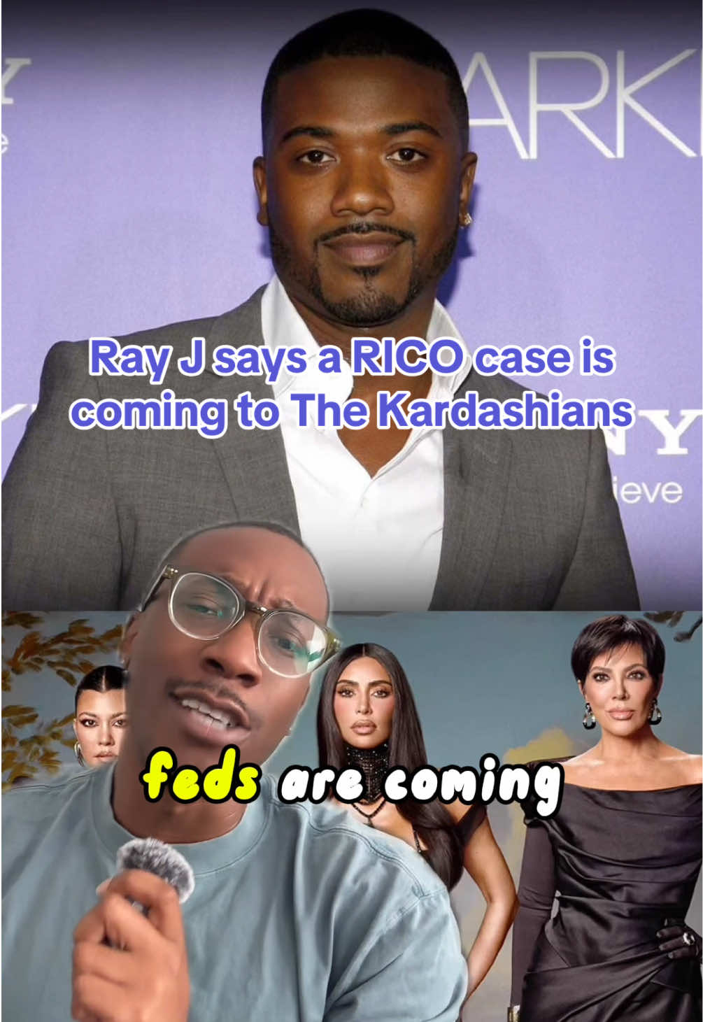 Ray J says the feds will be knocking on Kim Kardashian and Kris Jenner’s door in no time! Is he telling the truth or no? #rayj #kimkardashian #kardashians #celebritynews 