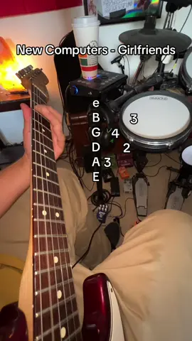 New Computers by Girlfriends w/ tab performed on the Lekato Loop Stage pedal #girlfriends #pov #guitar #tab #fyp 