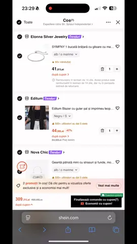 🔥 Cod Reducere @SHEIN | evoucher.ro #codreducere #shein #cupon #reduceri #fyp 