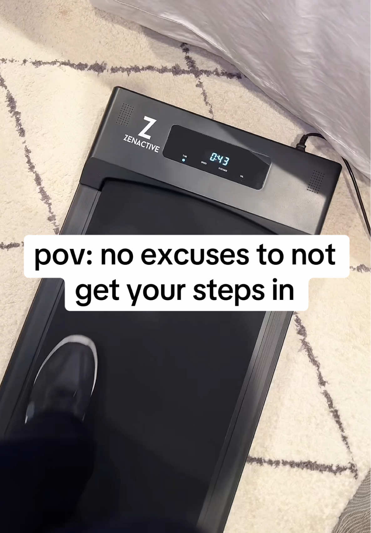 I love my walking pad so much. Such great quality and it slides right under my bed!! #walkingpad #tiktokshopfinds #tiktokmademebuyit #fallfinds #portabletreadmill 