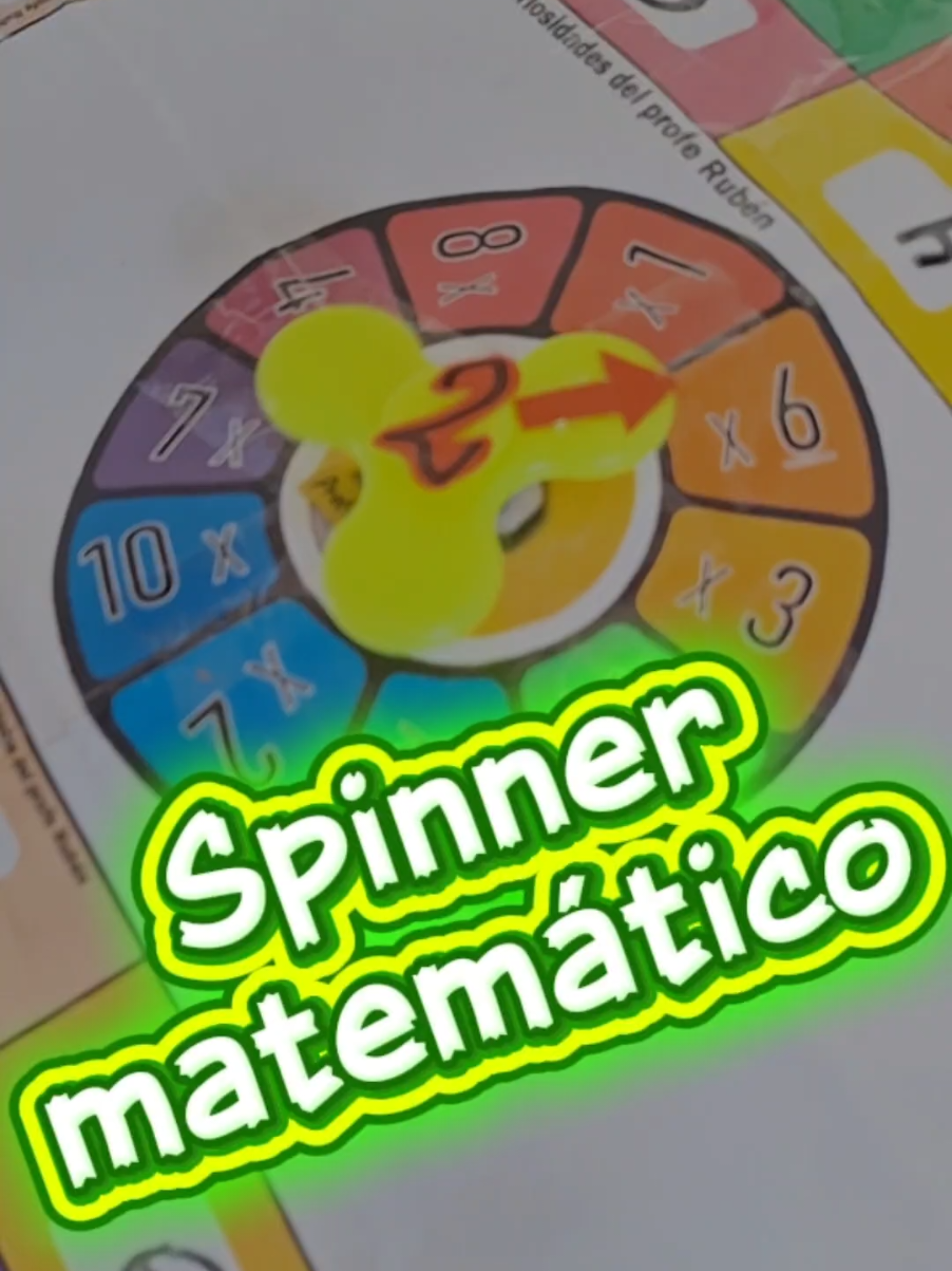Spinner matemático  tablas de multiplicar fácil juegos educativos  material pedagógico #stem #AprendeEnTikTok #tablasdemultiplicar #recursoseducativos #matematica 