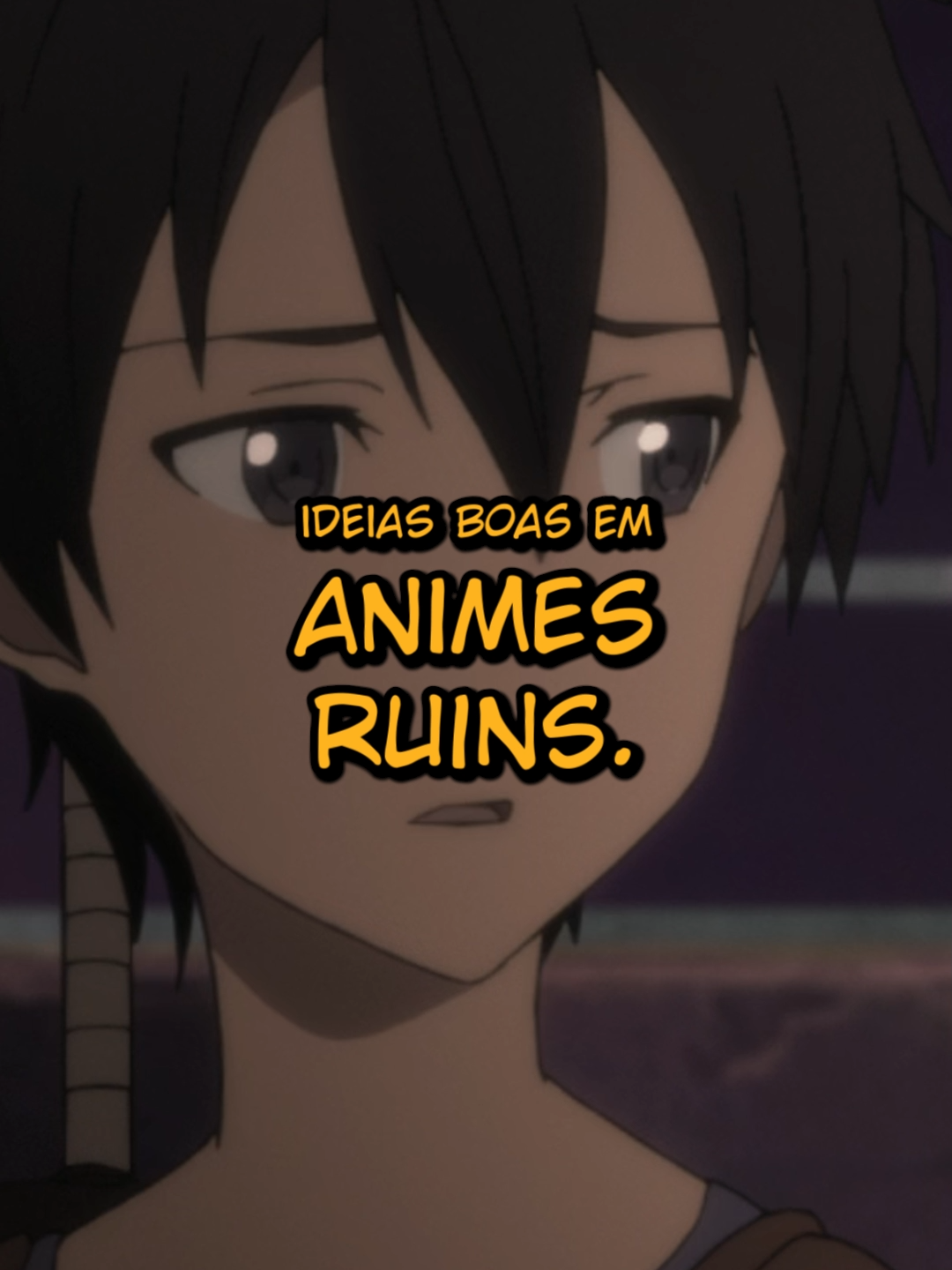 Ideias BOAS em ANIMES RUINS: Sword Art Online #foryoupage #anime #comédia #recomendaçãodeanime #swordartonline #kirito