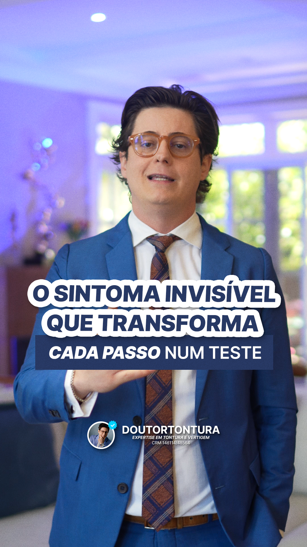 Você já ouviu alguém dizer: mas você tá com aparência boa!’ enquanto sentia o chão balançar? Quem tem TPPP sofre com um sintoma invisível. Não aparece em exames, não sangra, não tem gesso. E por isso muitos desacreditam. Acham que é frescura. Mas não é. É uma disfunção neurológica real. Que precisa ser ouvida — e tratada com respeito. Se você já ouviu que é frescura, compartilhe este vídeo com quem precisa entender a TPPP. Dr. Saulo Nader CRM: 146114 | RQE: 48564 #TPPP #Tontura #SintomaInvisivel #Neurologia #SaudeNeurologica #Vertigem #TonturaNaoEhFrescura