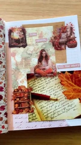Autumn is here! 🍁🥰🍂 #fyp #scrapbooking #creativejournal #asmrjournal #autumnaesthetic 