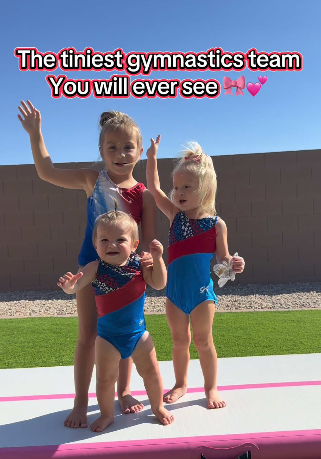 The cutest gymnastics team ever! 3 sisters, 1 team! Gymnastics is life 🫶🏻 #gymnastics #gymnast #babygym #gymmotivation #youngathlete 