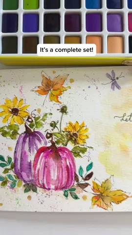 100 Watercolor Set from @grabieofficial It’s a Complete Set! And will make the perfect gift! Check it out! #fyp #letsgrabie #watercolor #giftideas #tiktokshoprestock  