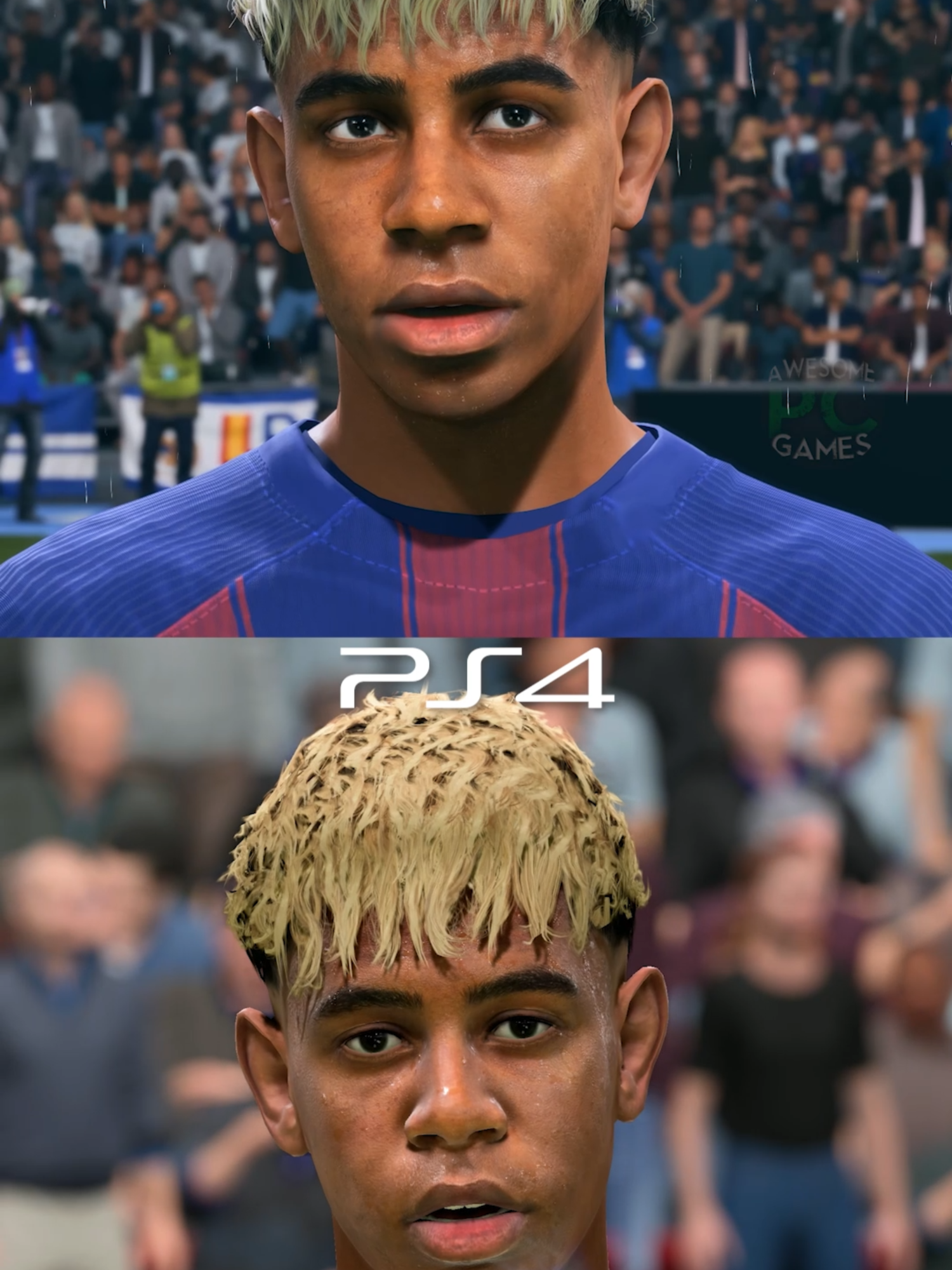 FC 26: PS4 vs PS5 Player Faces #fc26 #endrick #lamineyamal #barcola #bellingham #bernardosilva #yoro #ps4 #ps5