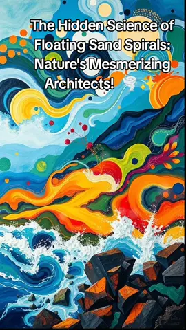 The Hidden Science of Floating Sand Spirals: Nature's Mesmerizing Architects!  🌪️✨ #NatureMysteries  #MindBlown #fypシviral #sxrcienceofficial #sciencefacts 