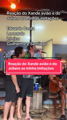 Reação do Xande avião e do Juliano as minha imitações #henriqueejuliano #eduardocosta #sertanejo #foryoupage #fyp 