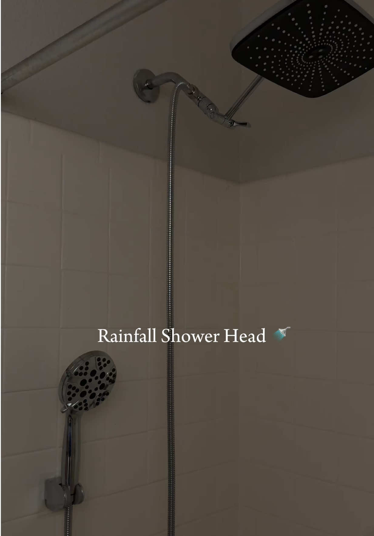 It’s giving spa vibes , more upgrades coming soon 💗 .. #rainfallshowerhead #bathroommakeover #falldealsforyou #tiktokshop #fyp @PHANCIR 💗