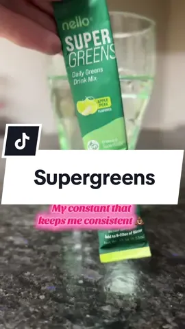 How I start off every morning is by having My super greens that are super yummy. #SuperGreen #nello 